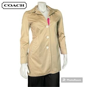 Authentic Coach Mid Length Trench Coat Size XS